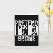 Pretend I'm A Gnome Family Women Men Kids Costume  Kaart (Gele Bloem)