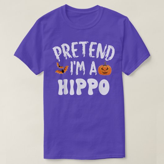 Pretend Im A Hippo Halloween Costume Mannen Kind T-shirt (Design voorkant)