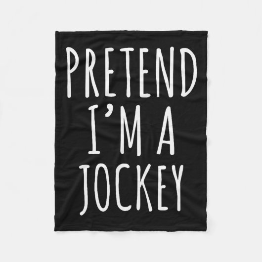 Pretend I'm A Jockey Costume Design  Fleece Deken (Voorkant)