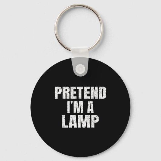 Pretend I'm A Lamp Family Group Lazy Easy Hallowee Sleutelhanger (Voorkant)