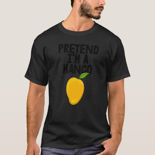 Pretend I'm A Mango Dabbing Funny Mango Fruit Love T-shirt (Voorkant)