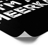 Pretend I'm A Meerkat Lazy Halloween Costume  Poster (Hoek)