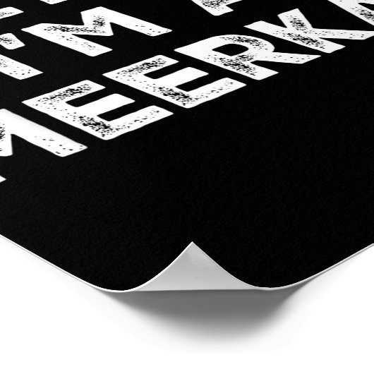 Pretend I'm A Meerkat Lazy Halloween Costume  Poster (Hoek)