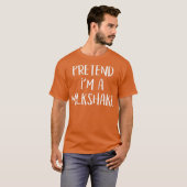 Pretend Im A Milkshake Costume Funny Halloween T-shirt (Voorkant volledig)