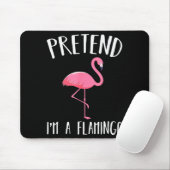 Pretend I'm A Nk Flamingo Funny Halloween Costume Muismat (Met muis)