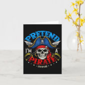 Pretend I'm A Rate Costume Funny Halloween Shirt B Kaart (Gele Bloem)