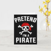 Pretend I'm A Rate Funny Lazy Easy Diy Halloween C Kaart (Gele Bloem)