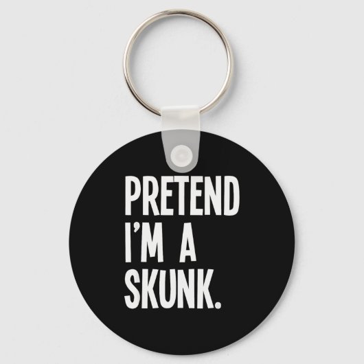 Pretend I'm A Skunk Funny Halloween Party Costume  Sleutelhanger (Voorkant)