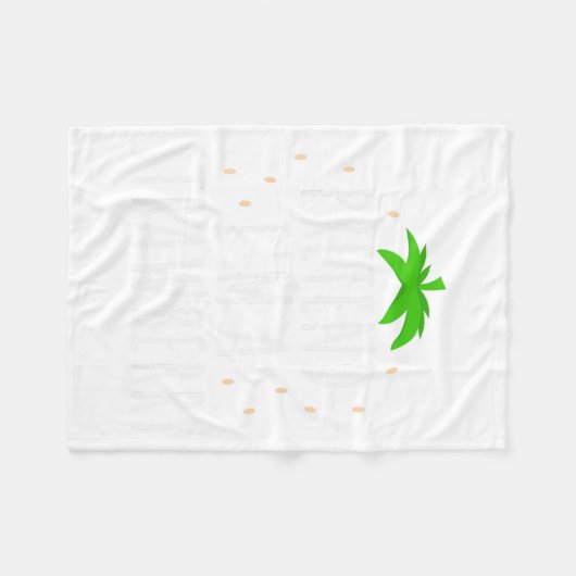 Pretend I'm A Strawberry Funny Lazy Easy Halloween Fleece Deken (Voorkant (Horizontaal))