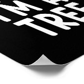 Pretend I'm A Tree Funny Lazy Last Minute Hallowee Poster (Hoek)