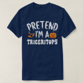 Pretend Im A Triceritops Halloween Costume Men Wom T-shirt (Design voorkant)