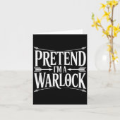 Pretend Im A Warlock Fantasy Magic Wizard Roleplay Kaart (Gele Bloem)