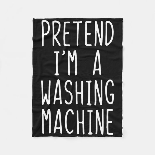 Pretend I'm A Washing Machine Costume Halloween La Fleece Deken (Voorkant)