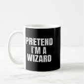 Pretend I'm A Wizard Lazy Easy Halloween Family Co Koffiemok (Links)