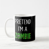 Pretend I'm A Zombie Lazy Funny Zombie Halloween C Koffiemok (Links)
