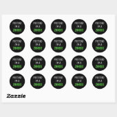Pretend I'm A Zombie Lazy Funny Zombie Halloween C Ronde Sticker (Vel)
