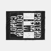 Pretend I'm Cotton Candy Family Women Men Costume  Fleece Deken (Voorkant (Horizontaal))