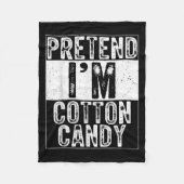 Pretend I'm Cotton Candy Family Women Men Costume  Fleece Deken (Voorkant)
