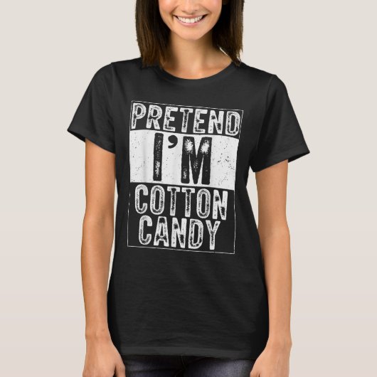 Pretend I'm Cotton Candy Family Women Men Costume  T-shirt (Voorkant)