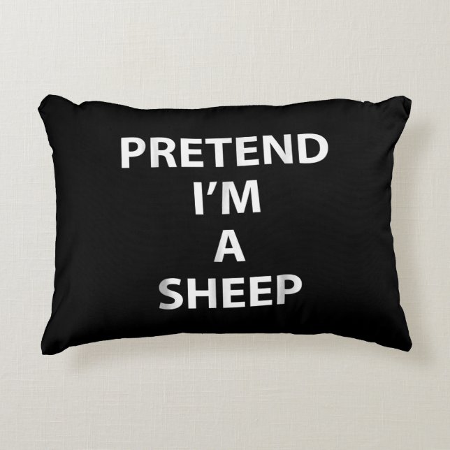 Pretend im | halloween funny party gift accent kussen (Voorkant)