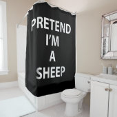 Pretend im | halloween funny party gift douchegordijn (In situ)