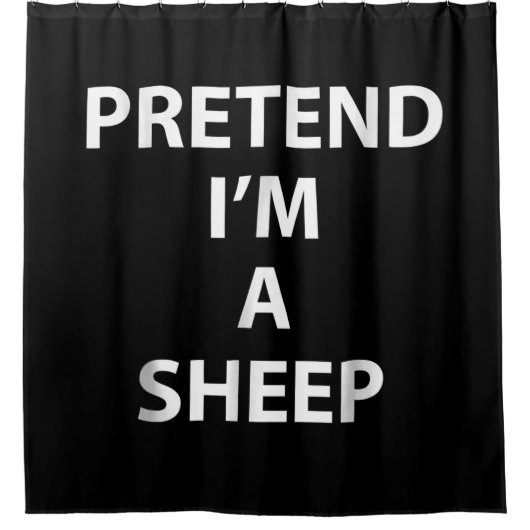 Pretend im | halloween funny party gift douchegordijn (Voorkant)