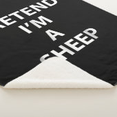 Pretend im | halloween funny party gift sherpa deken (3/4)