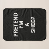 Pretend im | halloween funny party gift sherpa deken (Voorkant (horizontaal))