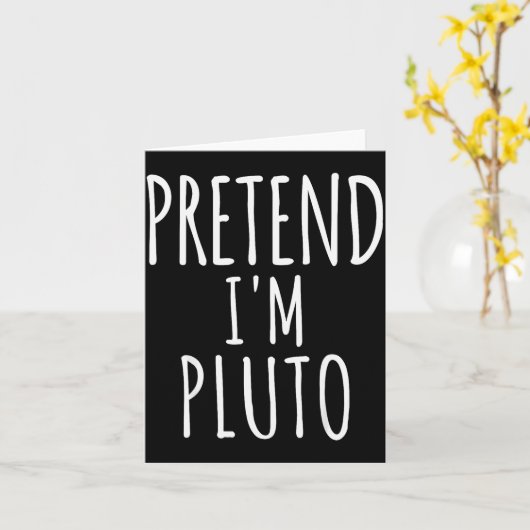 Pretend I'm Man Costume Matching Funny Halloween  Kaart (Gele Bloem)