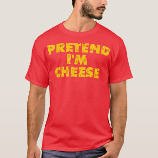 Pretend In Cheese Halloween Melk Voedsel Liefde T-shirt