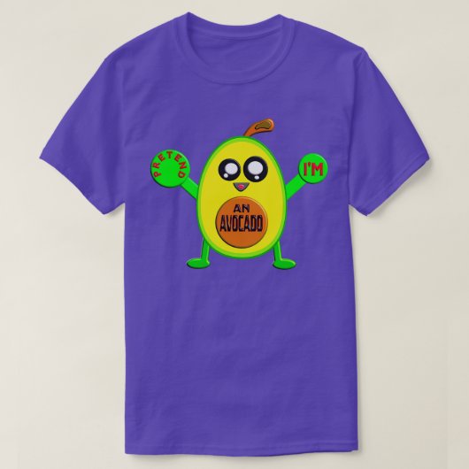 PRETEND Ix27AM EEN AVOCADO T-shirt (Design voorkant)