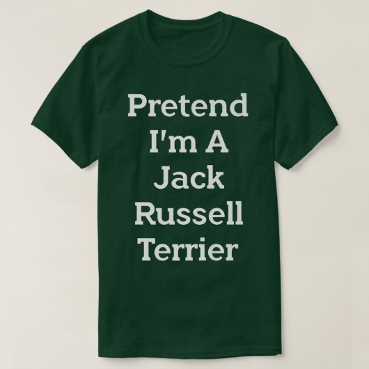 Pretend Jack Russell Terrier Costume Party Funny H T-shirt (Design voorkant)