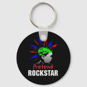 Pretend Rockstar Keychain (Voorkant)