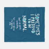 Pretend to be normal fleece deken (Voorkant (Horizontaal))