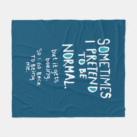 Pretend to be normal fleece deken (Voorkant (Horizontaal))