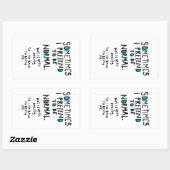 Pretend to be normal rechthoekige sticker (Vel)