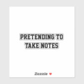 Pretending to Take Notes Sticker (Vel)