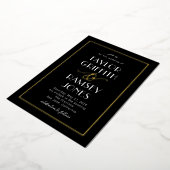 Pretentieloze Ampersand FOIL Bewerkbare Kleur Huwe Folie Uitnodiging (Gedraaid)