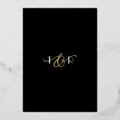 Pretentieloze Ampersand FOIL Bewerkbare Kleur Huwe Folie Uitnodiging (Achterkant)