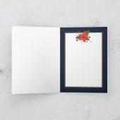 Pretentieloze bloemendoodle | Foto kerstkaart Feestdagen Kaart (Binnen)