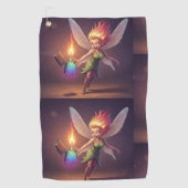 Pretentieloze Fairy Wipe Golf Handdoek (Voorkant)