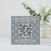 Pretentieloze Hart QR Code Kaart (Staand voorkant)