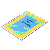 Pretentieloze heldere Terug naar School-rasterontw Notitieboek (Linkerzijde)