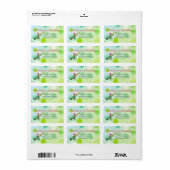 Pretentieloze kerst elf adreslabel etiket (Full Sheet)