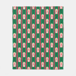 Pretentieloze Kerstpopcorn Fleece Deken