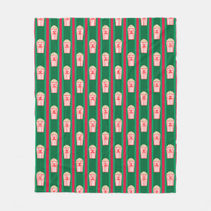 Pretentieloze Kerstpopcorn Fleece Deken