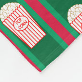 Pretentieloze Kerstpopcorn Fleece Deken (Hoek)