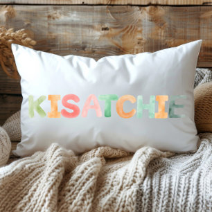 Pretentieloze Kleurrijke Aquarel Kisatchie Louisia Kussen