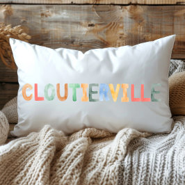 Pretentieloze Kleurrijke Waterverf Cloutierville L Kussen