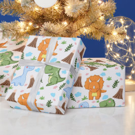Pretentieloze prehistorische cadeauverpakking voor cadeaupapier